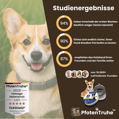 PfotenTruhe® TickShield 8+ Monate Schutz gegen Zecken & Flöhe